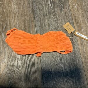 Skims Kim Kardashian Women’s Crochet Swim Scoop Bikini Top XXS New with Tags